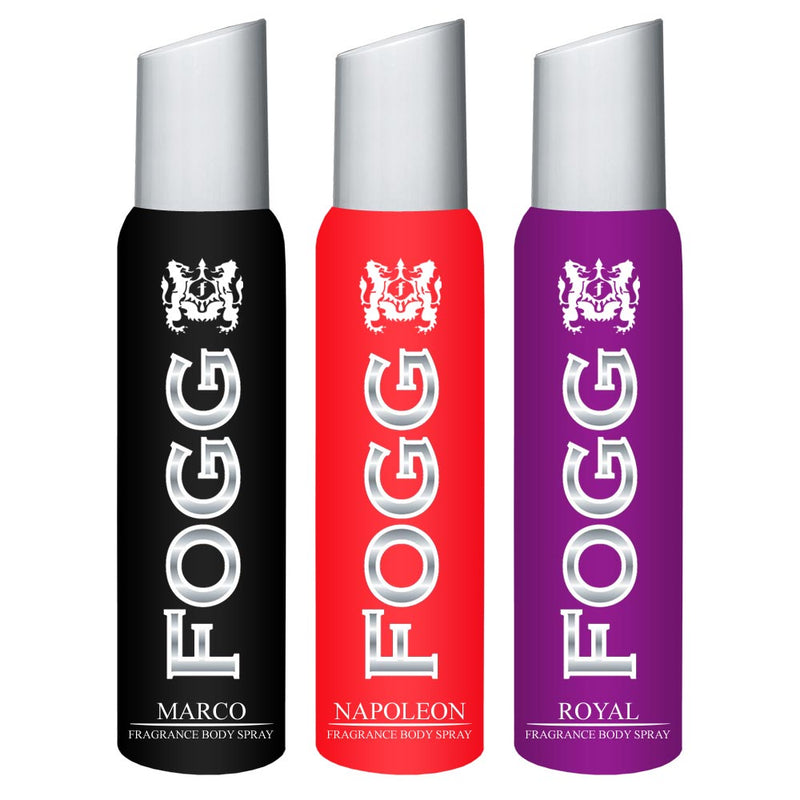 Shop Fogg Marco, Napoleon, Royal Pack of 3 Deodorants For Men