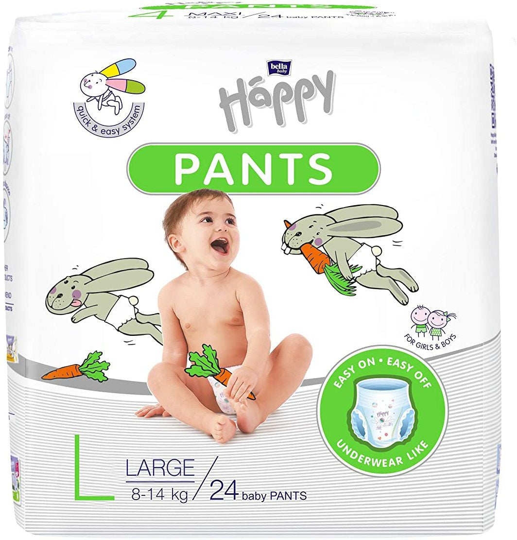 Shop Bella Baby Happy Pants L (Large)  8-14kg  24 baby Pants