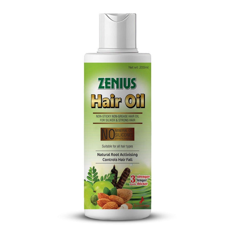 Zenius Hair Oil Is Beneficial for Hair Growth, Hair Fall & Reduces Dandruff 200ML Oil