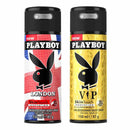 Playboy London, VIP Pack of 2 Deodorants for men For Men