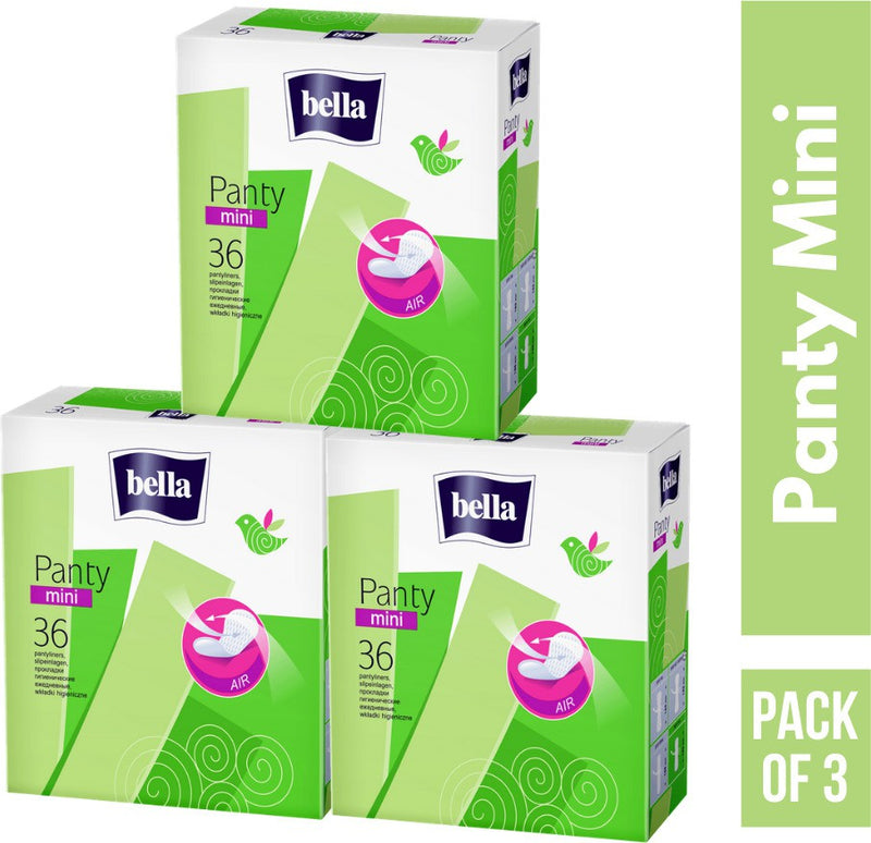 Shop Bella Panty Mini Classic Pantyliners - 36 Pieces (Pack of 3)